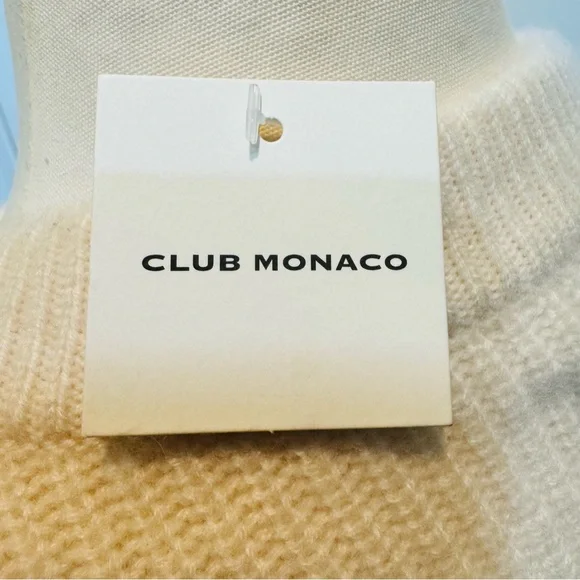 Club Monaco Women's Ivory Crewneck Sweater